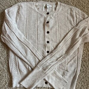 The signature knit pointelle cardigan, Madewell brand